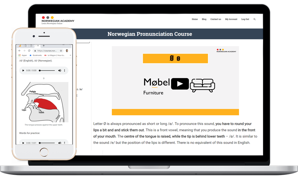 Norwegian course available on all devices